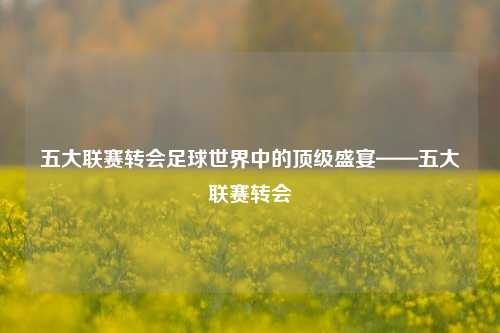 五大联赛转会足球世界中的顶级盛宴——五大联赛转会