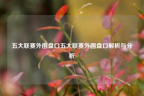 五大联赛外围盘口五大联赛外围盘口解析与分析